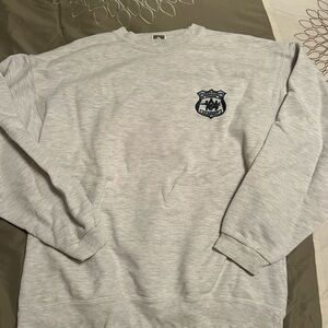 Cotton On Gray Sweatshirt with Navy Logo